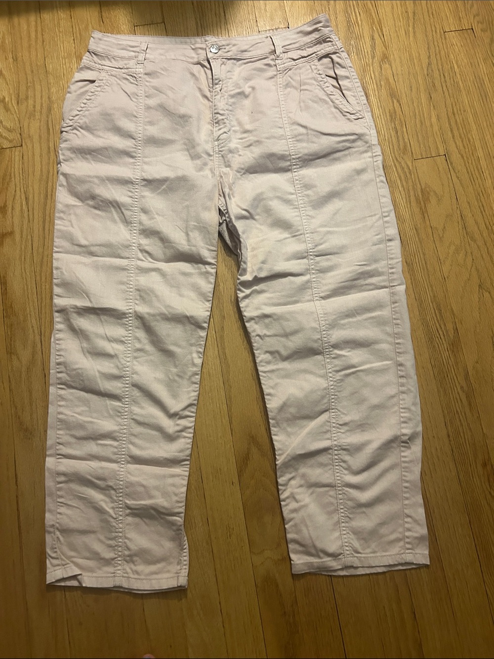 Women’s Relaxed Cotton Pants in Light Pink